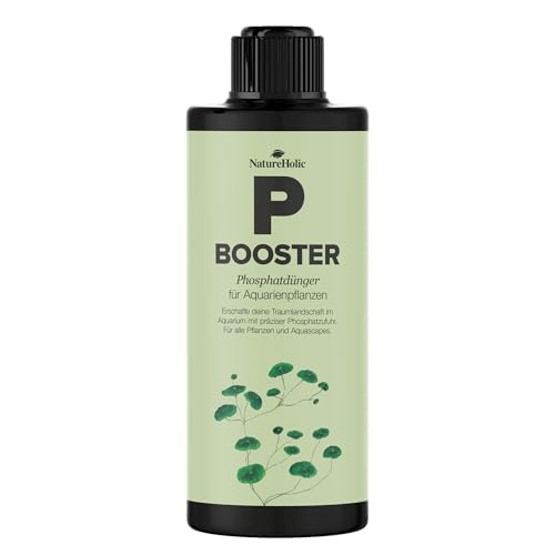 NatureHolic - P Booster I Flüssigdünger für Aquarien I Phosphatdünger I wichtig fürs Pflanzenwachstum I für strahlende Blattfarben I Aquascape und Pflanzenaquarium I 500 ml von NatureHolic