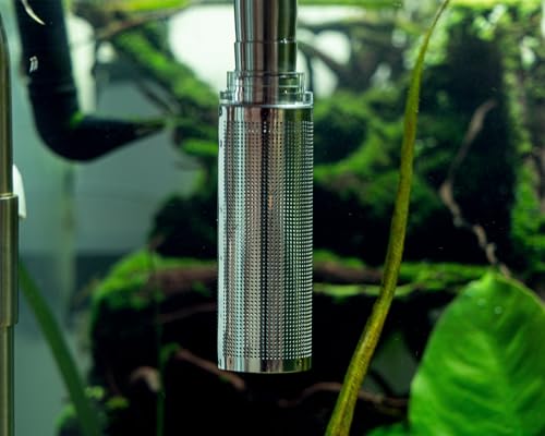 NatureHolic Stainless Steel Filter Guard | Aquarium Edelstahlfilter | Schutz für kleine Garnelen und Fische | Aquarium Fish Shrimp Mesh für Fish Tank | Ø 17mm Innendurchmesser von NatureHolic