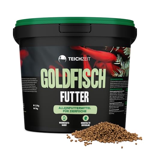 NatureHolic - Teichzeit - Goldfischfutter I Futter für Goldfische und Teichfische I Keine minderwertigen Füllstoffe I hochwertige Zusätze I Made in Germany I 1000 ml von NatureHolic