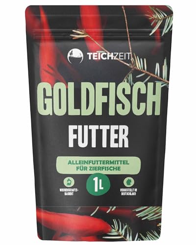 NatureHolic - Teichzeit - Goldfischfutter I Futter für Goldfische und Teichfische I Keine minderwertigen Füllstoffe I hochwertige Zusätze I Made in Germany I 1000 ml von NatureHolic