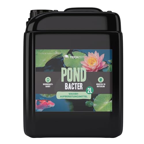 Teichzeit Pond Bacter I Bakterienpräparat I Unterstützt die Filtertätigkeiten I Eliminiert Schadstoffe I Reduziert Stress I 2 L von NatureHolic