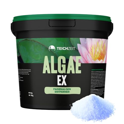 Teichzeit AlgaeEx Fadenalgen Stopp | Sichere & effektive Algenbekämpfung im Gartenteich | Sicher für Fische & Pflanzen | Langfristige Algenkontrolle | 1kg von NatureHolic