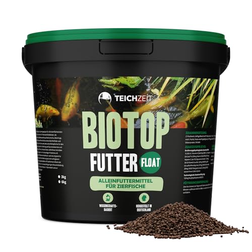 Teichzeit Biotop Futter Float | Fischfutter für Teichfische | Schwimmendes Teichfutter | Futter für Gartenteich Fische | 3kg von NatureHolic