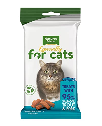 Natures Menu Real Meaty Cat Leckerlis für Lachs und Forelle, 12 x 60 g von Natures Menu