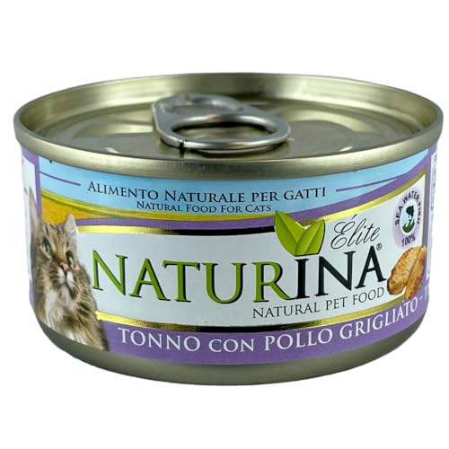 Naturina | Elite Wet Cat | Dose 70g - Thunfisch mit gegrilltem Huhn 70g von Naturina