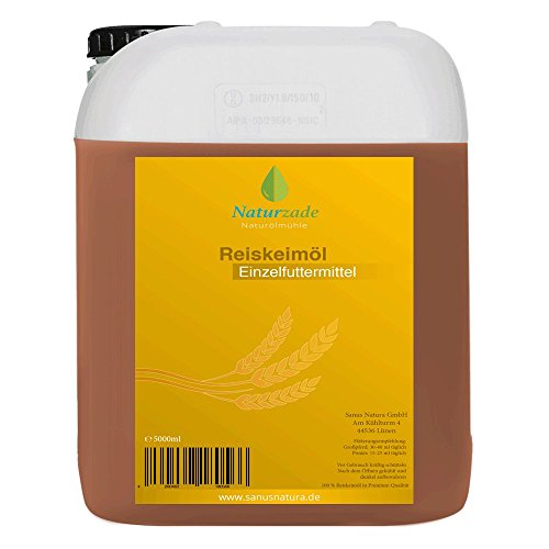 Naturzade Reiskeimöl Einzelfuttermittel Pferde 5 Liter Kanister von Naturzade