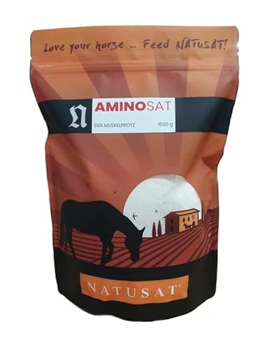 NATUSAT AminoSat - Aminosäure-Mischung für einen funktionierenden Stoffwechsel bei Pferden (1500 g) von Natusat