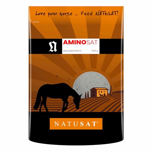 NATUSAT AminoSat - Aminosäure-Mischung für einen funktionierenden Stoffwechsel bei Pferden (1500 g) von Natusat