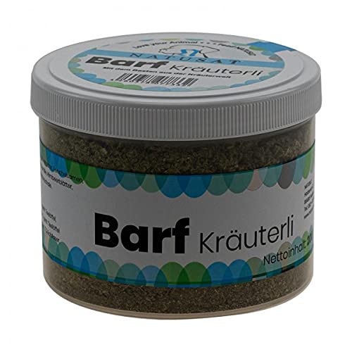 Natusat Barf Kräuterli 200 g, Barfen mit schonend getrocknete Kräuter für Hunde, Barfkräuter, ohne Geschmacksverstärker, Ergänzungsfuttermittel von Natusat