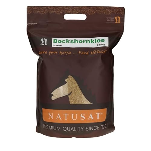 NATUSAT Bockshornkleesamen - pflanzlicher Lebertran mit natürlichem Vitamin D, Ergänzungsfutter für Pferde - 8 kg von Natusat