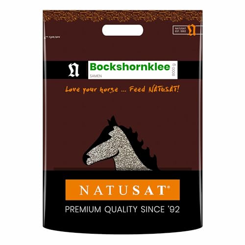 NATUSAT Bockshornkleesamen - pflanzlicher Lebertran mit natürlichem Vitamin D, Ergänzungsfutter für Pferde - 8 kg von Natusat