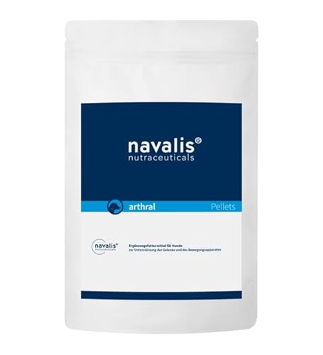 Navalis arthral Dog Pellets | 600 g | Ergänzungsfuttermittel für Hunde | Kann zur Unterstützung der Gelenke und des Bewegungsapparates beitragen | Enthält Fischmehl und Soja von navalis