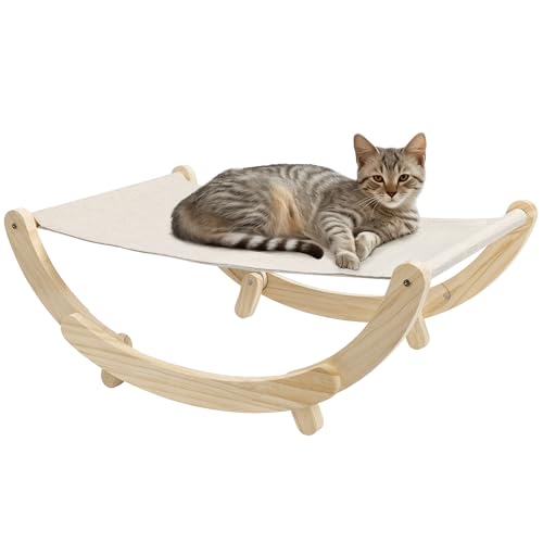 Navaris Katzensessel - Katzencouch - Katzen Sofa - Katzenbett Outdoor - Katzensofa große Katzen - Katzen Couch - Geräumig und bequem - Fester und schwingender Modus von Navaris