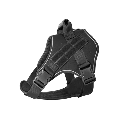 Bequemes Hundegeschirr, taktisches Design, Weste, verstellbarer Riemen, sichere Kontrolle für tägliche Spaziergänge, Wandern, Camping, Outdoor Bequemes Hundegeschirr, taktisches Design, Weste, verstellbarer Riemen, sichere Kontrolle für tägliche Spaziergänge, Wandern, Camping, Outdoor von Navna