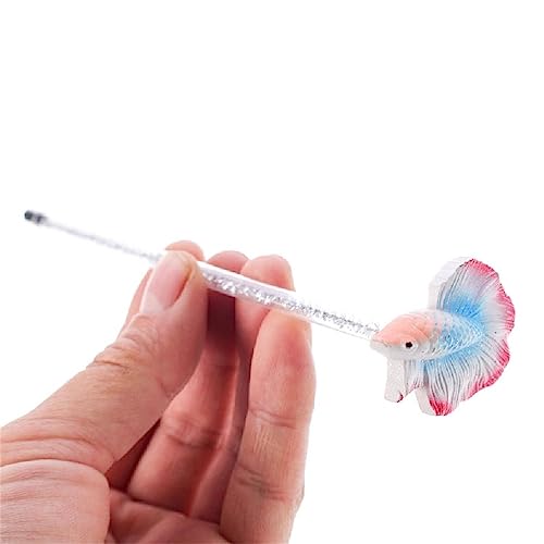 Fish Training Wand For Betta Starter Betta Kits Tail Training Stick Aquariums Wand Betta Fish Wand Fishtank Decoration Fish Tanks Decoration Resin Aquarium Decoration von Navna