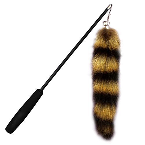 Navna Furry Interactive Toy With Feathers Exercise Indoor Toy Wand Tail-like Training Toy Set Katzenspielzeug Ball Rassel von Navna