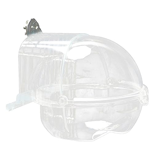 Navna Vogelbadewanne für Haustiere, zum Aufschrauben, Papageien-Badewanne, Papageien-Badewanne, transparente Badewanne für Käfig, Haustier, Vogelbadewanne von Navna