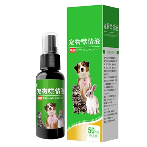 Nbbwwu Hundetrainingsspray,Pet Forbidden Spray | Beruhigendes Spray zur Emotionskontrolle - 50 ml Haustier-Verhaltenskorrekturspray, natürliches, beruhigendes, flüssiges, sicheres, Stressabbau für von Nbbwwu