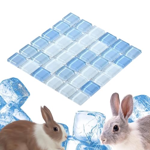 Nbbwwu Kaninchen-Kühlmatte, Hamster-Kühlkissen | Hamster-Kühleis-Pad für Kaninchen - Wärmeableitungsplatte für Haustiere, Kühlbetten für Kleintiere für Hamster, Hasen, Chinchilla von Nbbwwu