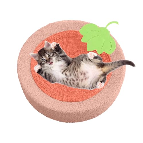 Nbbwwu Katzenkratzbett, Katzenkratzerbett - Funiture Protection Sisal Scratch Toy Round Pet Pad | Haustiere verspielte Vorräte zum Dehnen, Ausruhen, Schlafen von Nbbwwu