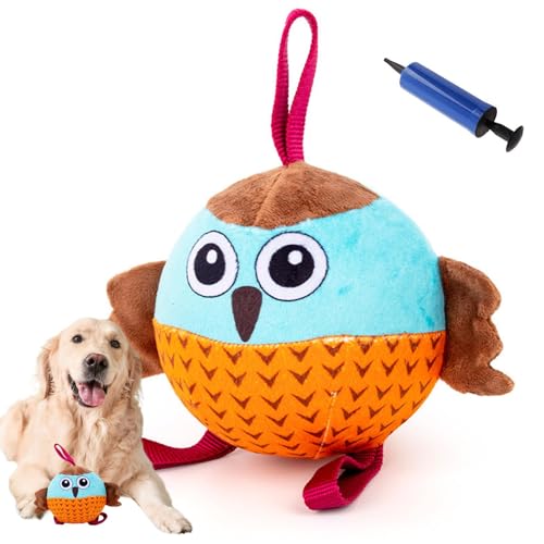 Nbbwwu Kauspielzeug für Hunde, Zahnreinigungsspielzeug, Eulenförmiges Haustierspielzeug für Gesundheit, interaktives Spielzeug für große Hunde, Welpen, mittelgroße Hunde von Nbbwwu