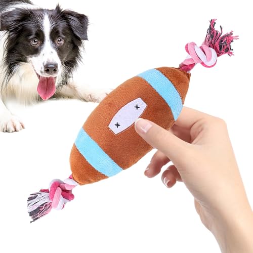 Nbbwwu Quietschendes Plüsch-Hundespielzeug, Ballform, quietschendes Spielzeug, sicher, harmlos, gefülltes Hundespielzeug für kleine Hunde, große, mittelgroße Hunde von Nbbwwu