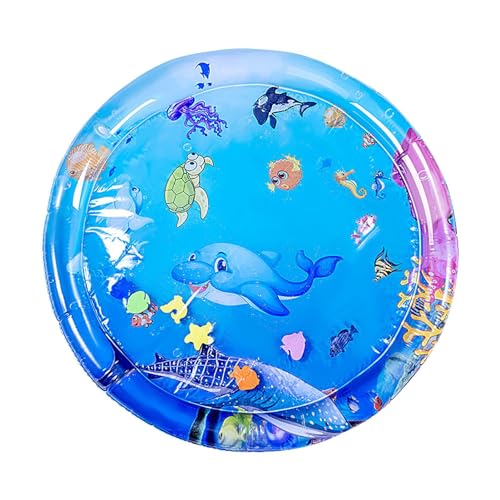 Nbbwwu Wasserspielmatte für Katzen, Sommer-Wasserkühl-Spielmatte, Wassersensorische Spielmatte mit Fischen für Haustiere, Kätzchen, sensorisches Pad, fühlt sich kühl und bequem an von Nbbwwu