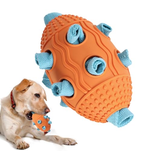 Hundefußballspielzeug Klein,Hundefußballspielzeug,Interaktives Kauspielzeug für Hunde | Hundespielzeug für aggressive Kauer, robustes Hundespielzeug, unzerstörbares Hundespielzeug, Kauspielzeug für Hu von Nbhuiakl