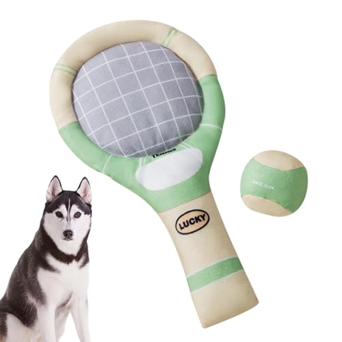 Interaktives Hundespielzeug für Welpen, interaktives Hundespielzeug | Lustige Tennisbälle für Hunde, quietschendes Kauspielzeug – interaktives Spielzeug für Hunde für Zuhause, draußen von Nbhuiakl