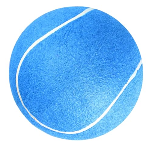 Nbhuiakl Großer Riesen-Tennisball - Riesen-Tennisball für Hunde l Aufblasbarer großer Gummi-Tennisball für Haustiere l Indoor-Outdoor-Trainings-Tennisbälle für Kinder, Erwachsene, Haustiere von Nbhuiakl