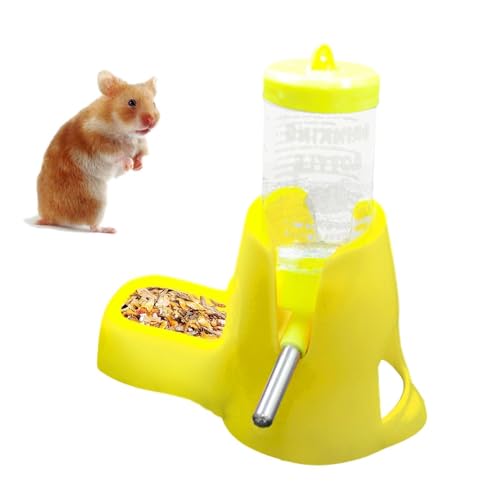 Nbhuiakl Hamster-Wasserflaschenständer, Wasserspender für kleine Tiere, rutschfester Hamster-Futternapf, automatischer Katzen-Wasserspender, stehender Haustierbedarf für Maus, Rennmäuse und Igel von Nbhuiakl