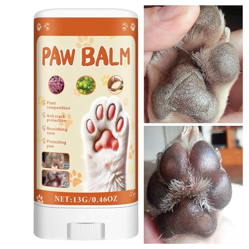 Nbhuiakl Pfotenbalsam für Hunde | 13g Katzenpfoten-Feuchtigkeitsbalsam | Anti-Cracked Medium Dog Paw Protection Wax Pet Dry Foot Verbessern Sie die Pfotengesundheit von Nbhuiakl