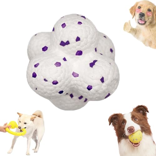 Nbzsmlkn Der Mellow Dog Calming Ball, Mellow Dog Calming Ball, Mellow Dog Calming Balls, Beruhigungsball Für Hundespielzeug, Kauball Für Hundespielzeug, Beruhigungsball Für Hunde (A-Ball,Weiß) von Nbzsmlkn