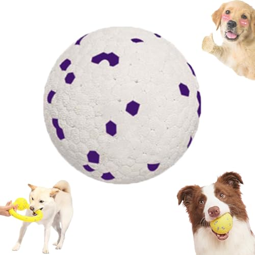 Nbzsmlkn Der Mellow Dog Calming Ball, Mellow Dog Calming Ball, Mellow Dog Calming Balls, Beruhigungsball Für Hundespielzeug, Kauball Für Hundespielzeug, Beruhigungsball Für Hunde (B-Ball,Weiß) von Nbzsmlkn