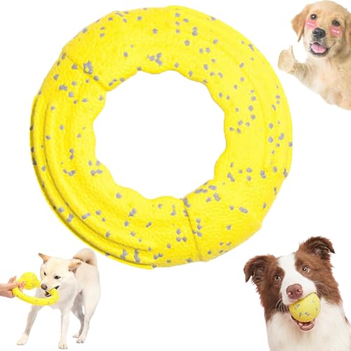 Nbzsmlkn Der Mellow Dog Calming Ball, Mellow Dog Calming Ball, Mellow Dog Calming Balls, Beruhigungsball Für Hundespielzeug, Kauball Für Hundespielzeug, Beruhigungsball Für Hunde (Platte,Gelb) von Nbzsmlkn