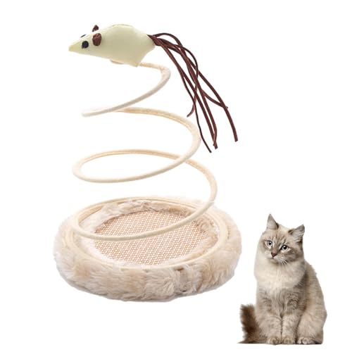 Nchdewui An Der Tür Hängendes Katzenspielzeug-Set Mit Einziehbarer Feder Und Plüschball, Interaktives Katzenseilspielzeug Mit Glocke Für Katzen Und Kätzchen Im Innenbereich (B) von Nchdewui