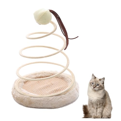 Nchdewui An Der Tür Hängendes Katzenspielzeug-Set Mit Einziehbarer Feder Und Plüschball, Interaktives Katzenseilspielzeug Mit Glocke Für Katzen Und Kätzchen Im Innenbereich (C) von Nchdewui