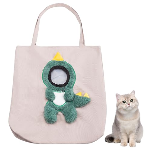 Nchdewui Haustier Hunde Katzen Rucksack, Katzen-Schulter-Tragetasche, Tragbare Katzen Kleintier Canvas Tote Brusttasche, Pet Carrier, Hundetasche Tragetuch, Atmungsaktive Rucksack (B) von Nchdewui