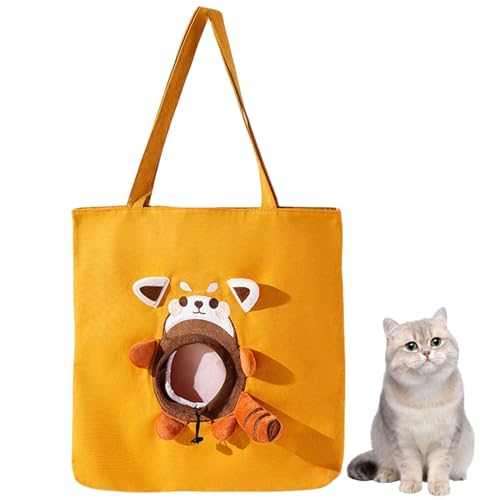 Nchdewui Haustier Hunde Katzen Rucksack, Katzen-Schulter-Tragetasche, Tragbare Katzen Kleintier Canvas Tote Brusttasche, Pet Carrier, Hundetasche Tragetuch, Atmungsaktive Rucksack (C) von Nchdewui