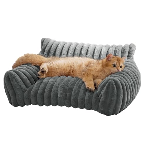 Nchdewui Haustier Katzenbett, Katzenbett Katzensofa Flauschig, Katzensofa & Katzen Bett, Warmes Katzennest Aus Plüsch, Plush Katzencouch Für Kleine Hunde Und Katzen (A) von Nchdewui