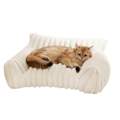 Nchdewui Haustier Katzenbett, Katzenbett Katzensofa Flauschig, Katzensofa & Katzen Bett, Warmes Katzennest Aus Plüsch, Plush Katzencouch Für Kleine Hunde Und Katzen (B) von Nchdewui