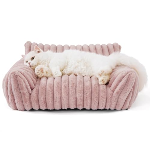 Nchdewui Haustier Katzenbett, Katzenbett Katzensofa Flauschig, Katzensofa & Katzen Bett, Warmes Katzennest Aus Plüsch, Plush Katzencouch Für Kleine Hunde Und Katzen (C) von Nchdewui