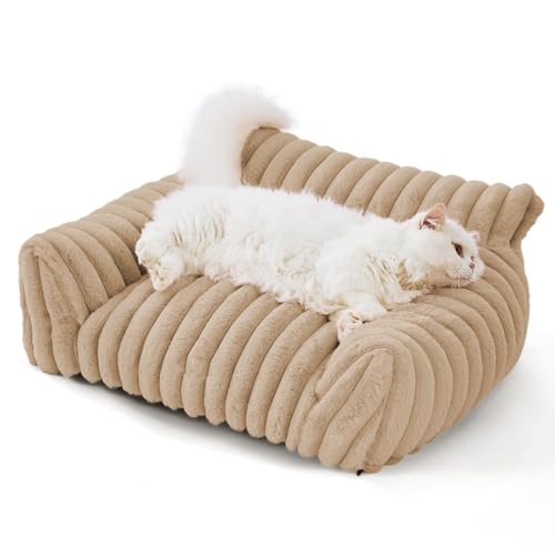 Nchdewui Haustier Katzenbett, Katzenbett Katzensofa Flauschig, Katzensofa & Katzen Bett, Warmes Katzennest Aus Plüsch, Plush Katzencouch Für Kleine Hunde Und Katzen (D) von Nchdewui