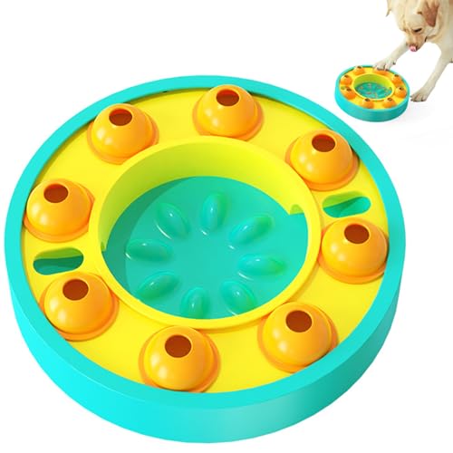 Nchdewui Hundespielzeug Intelligenz, Interaktives Spielzeug für Hunde, Intelligenzspielzeug Hundenapf Katzen Fressnäpfe, Leckerli-Spender für Kleines Mittelgroßes Hunde (Blue) von Nchdewui