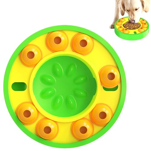 Nchdewui Hundespielzeug Intelligenz, Interaktives Spielzeug für Hunde, Intelligenzspielzeug Hundenapf Katzen Fressnäpfe, Leckerli-Spender für Kleines Mittelgroßes Hunde (Green) von Nchdewui