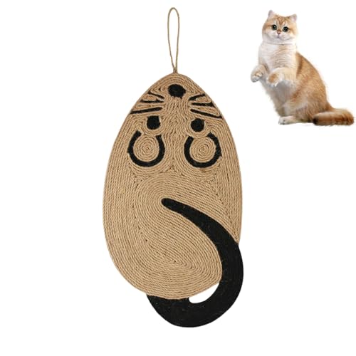 Nchdewui Kratzmatte Katze, Sisal Kratzteppich, Kratzbrett Wand, Hängendes Katzenspielzeug, Kreativer Kratzbaum Für Katzen, Katzenkratzbretter Kratzmatte Für Schützt Teppiche Und Sofas (A) von Nchdewui