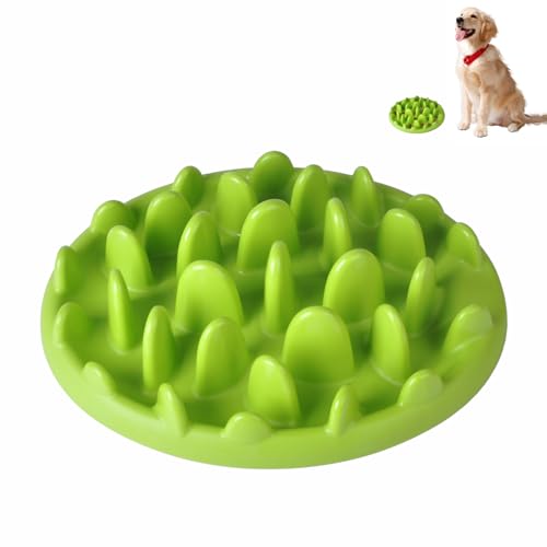 Nchdewui Pet Jungle Slow Food Bowl, SchüSsel für Langsames Essen, Slow Feeder Cat Bowl für Mittlere Und GroßE Hunde KöNnen BläHungen Durch Zu Schnelles Fressen Vorbeugen (Green) von Nchdewui