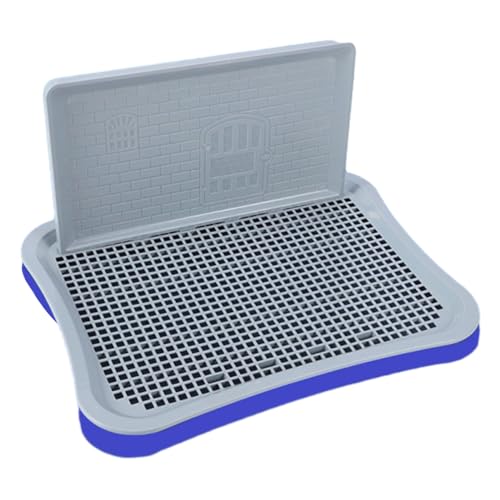 Nchdewui Sanitär-Tablett für Hunde, Balkon Indoor Hundetoilette Mit Tablett, Tragbare Haustier Hunde Toilette, Hundetoilette für Kleine Grosser Hunde (Blue) von Nchdewui