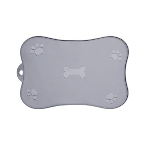 Nchdewui Silikon-Futtermatten für Haustiere, Napfunterlage Katzen, wasserdichte Haustier Futtermatten, Kreative Niedliche Essmatte für Katzen Und Kleine Hunde (48 * 30cm) von Nchdewui