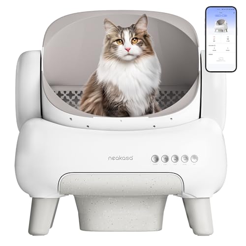 Neakasa M1 Lite Oben offene Katzenklo selbstreinigend Katzentoilette XXL, Geruchsfreie, Hygienisch, App-Steuerung, Große Fassungsvermögen, Cat Litter Box für mehrere Katzen von Neakasa